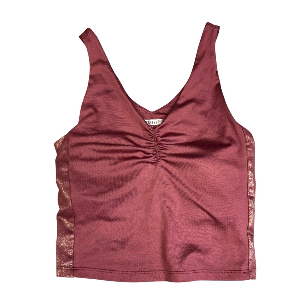 Pilates Princess Fuchsia Rose Pink Shimmery Workout Crop Top Sports Bra